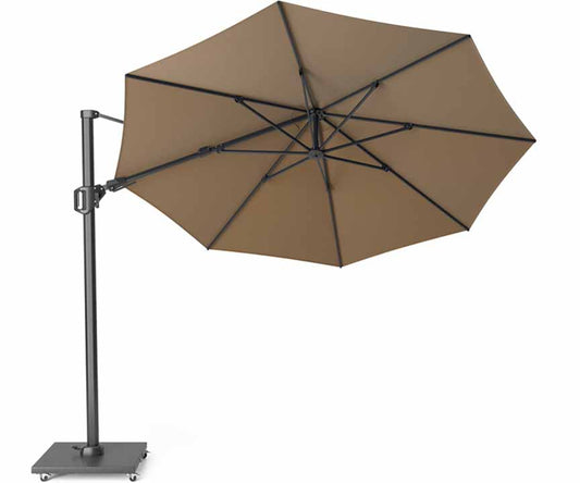 Platinum Challenger parasol T2  350 cm rond cm taupe