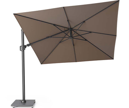 Platinum Challenger parasol T2 premium 300x300 cm Havana taupe