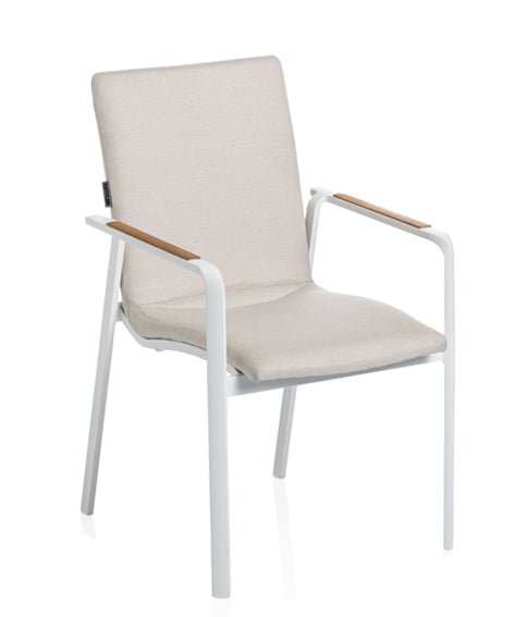 Kettler DIAMOND stapelfauteuil Sunbrella wit