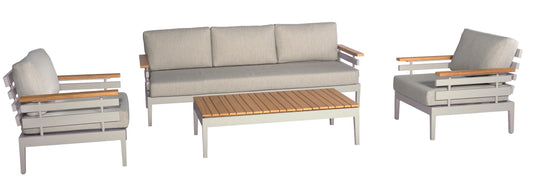 Kettler Prato loungeset antraciet pearl-white