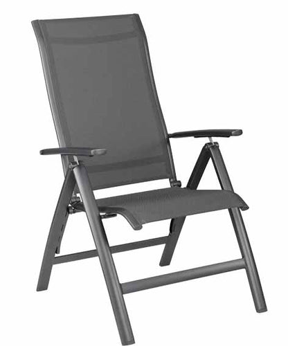 6 Kettler Legato verstelbare stoelen 1 HPL Edge tafel 220×95 cm